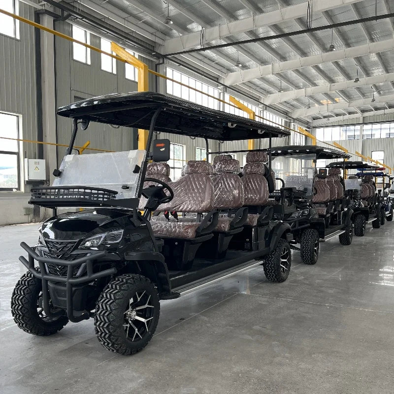 4 6 8 Passenger Luxury Electric Personal Golf Cart 4 Wheel Disc Brake Off-Road Vehicle Suitable for Various Terrains Golf Buggy