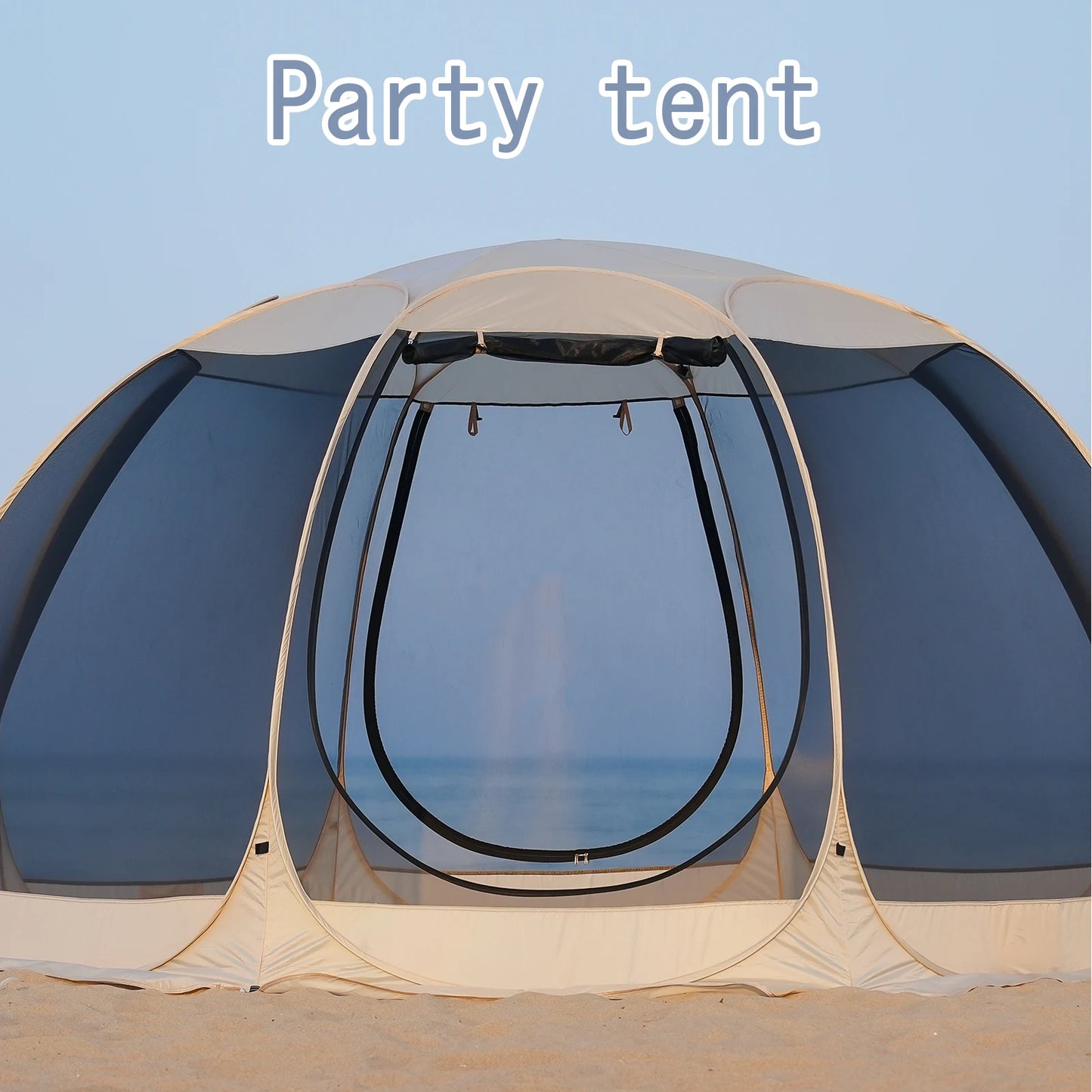 Pakicetus Family Pop Up Shelter With Mesh Walls Camping Tent