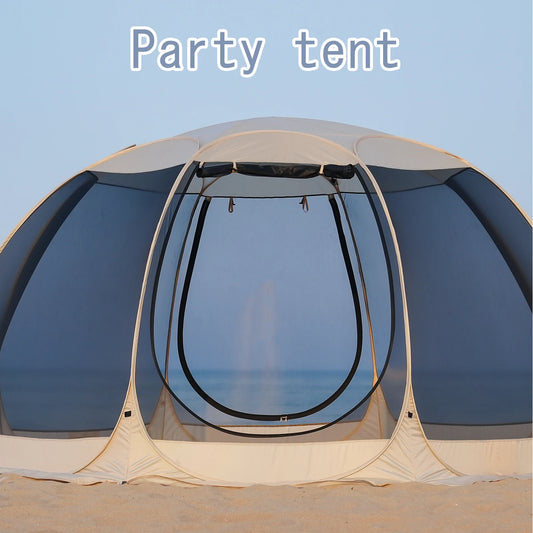 Pakicetus Family Pop Up Shelter With Mesh Walls Camping Tent
