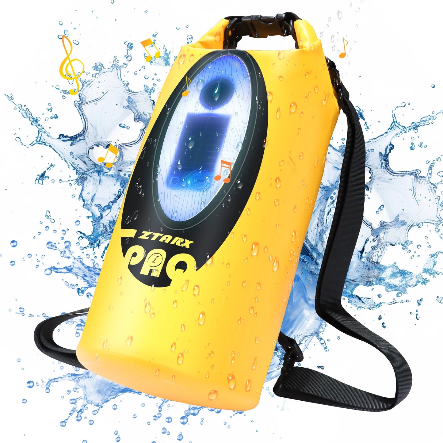 SELORSS Solar/Battery Powered Waterproof Hiking Camping Backpack Outdoor Climbing Sport Bag with Bluetooth Speaker ,Big Capacity