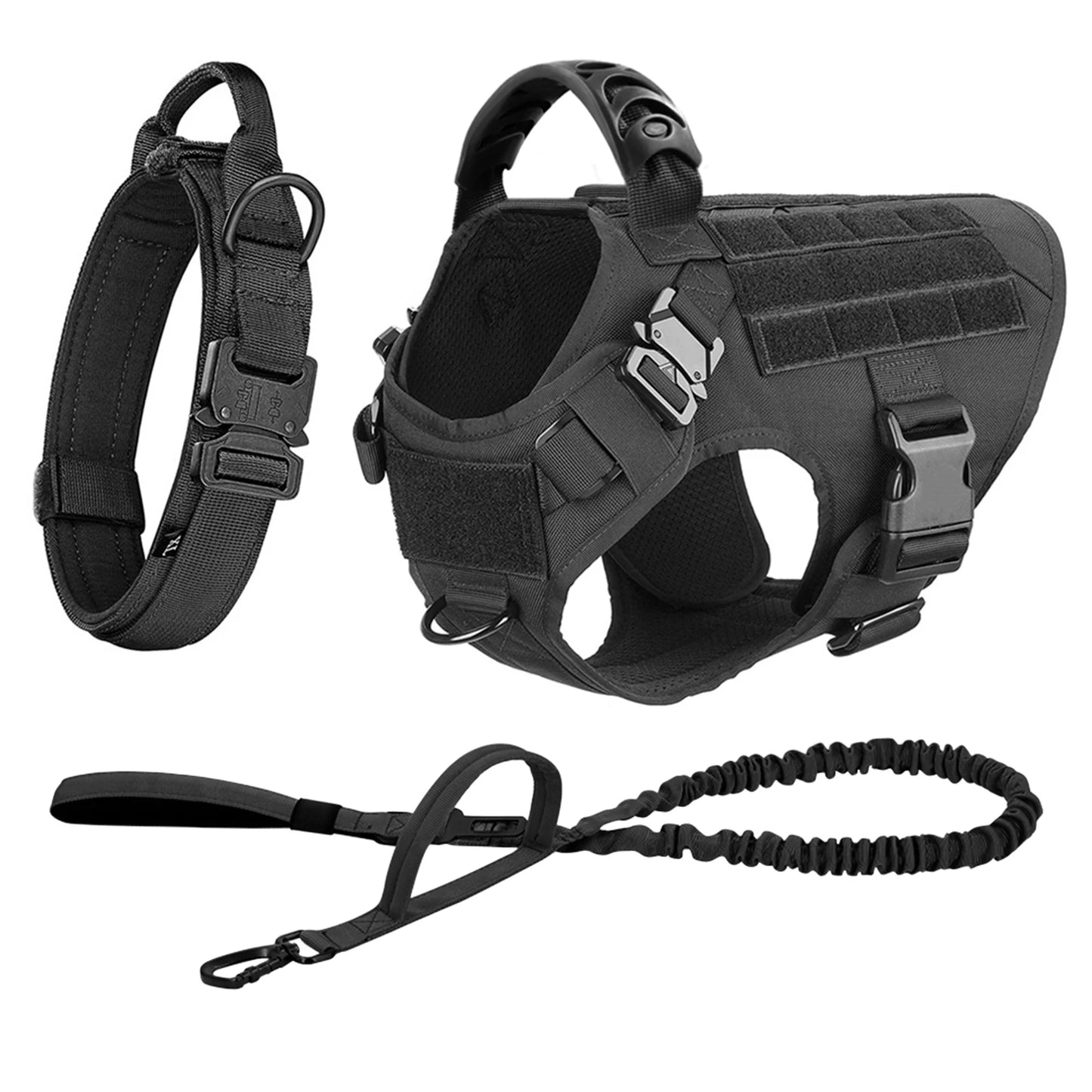 PETRAVELCN Nylon Dog Harness And Leash Set With Quick Release Vest