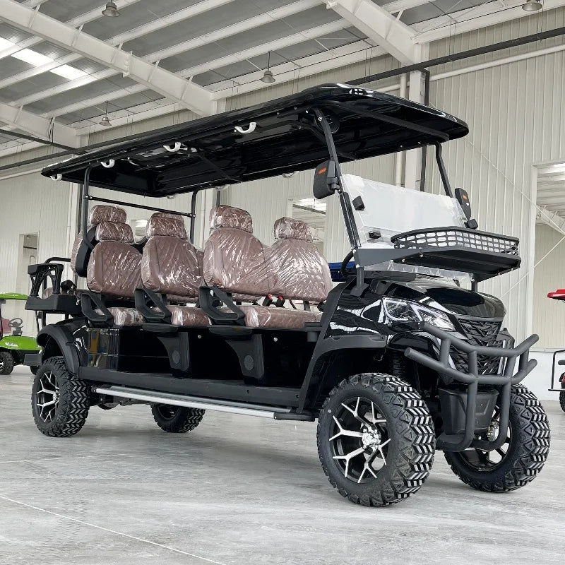 4 6 8 Passenger Luxury Electric Personal Golf Cart 4 Wheel Disc Brake Off-Road Vehicle Suitable for Various Terrains Golf Buggy