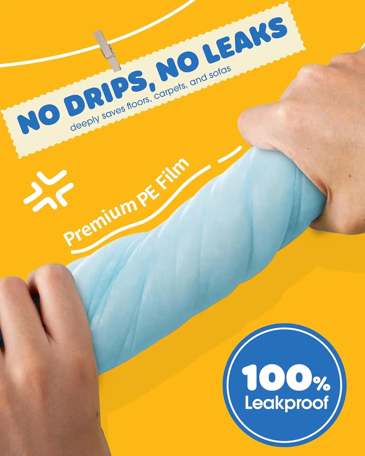 None Large Dog Pee Pads Six Layer Absorbent Quick Dry