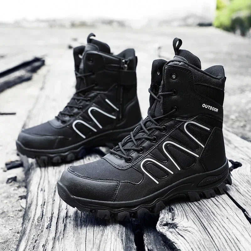 Hiyixgh Outdoor Desert Tactical Midtop Boots Breathable