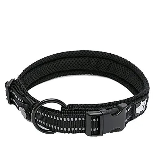 TrueLove Dog Collar Nylon Adjustable Padded Reflective Training TLC5011