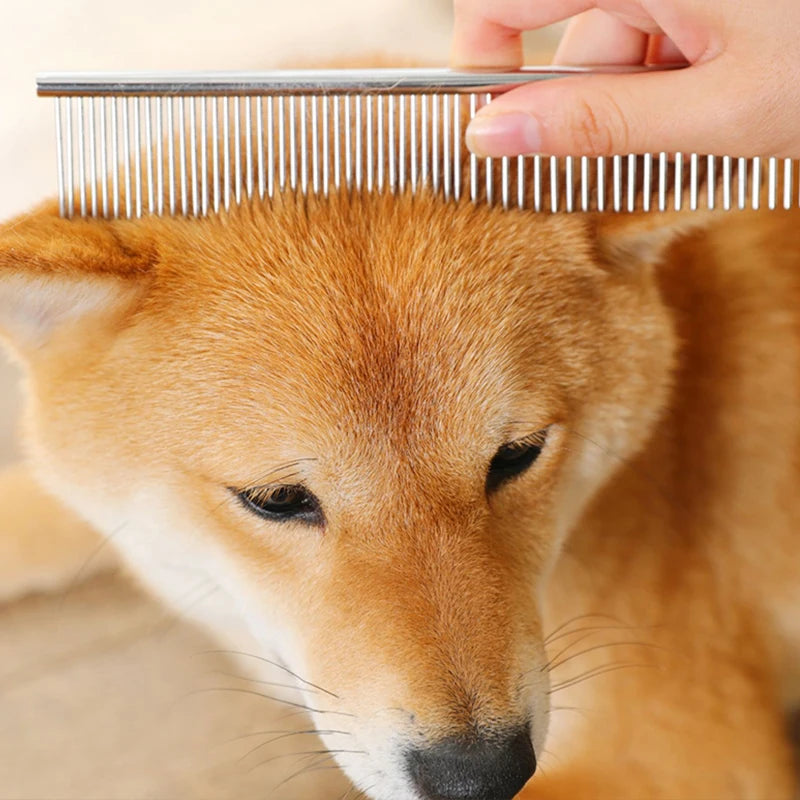 Stainless Steel Dog Comb For Long Thick Hair Grooming