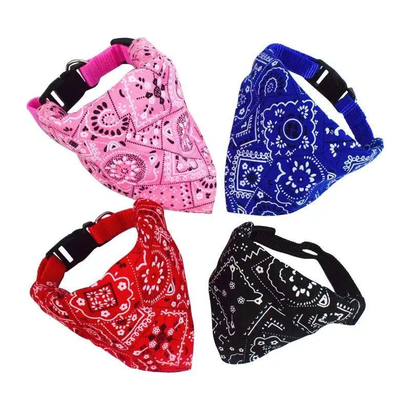 Cat Collar Lovely Adjustable Bandana Scarf For Pets