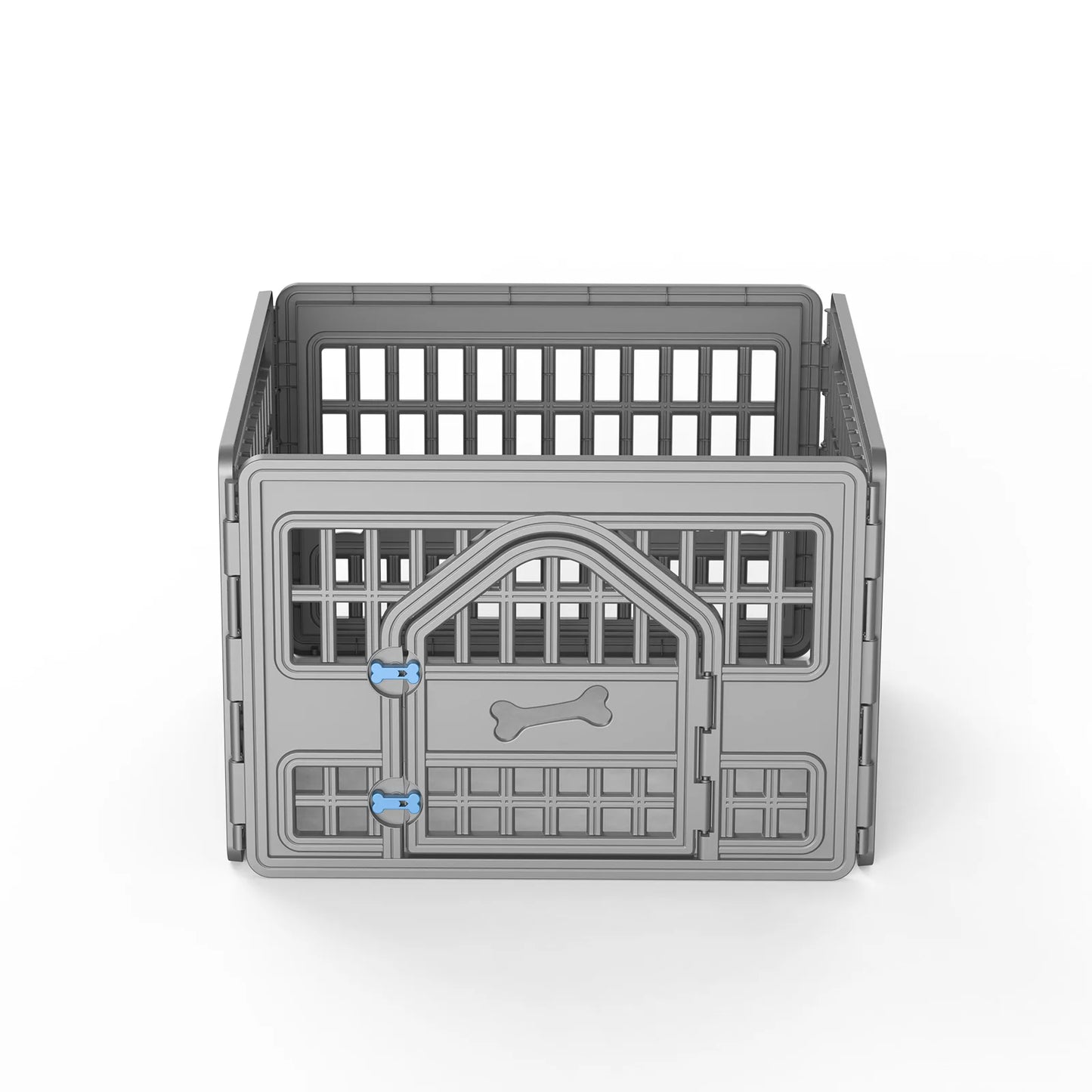 NONECN Resin Dog Playpen With Lockable Door Portable Pet Fence