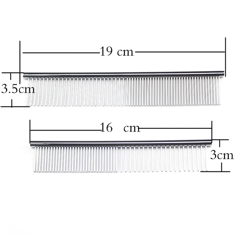 Stainless Steel Dog Comb For Long Thick Hair Grooming