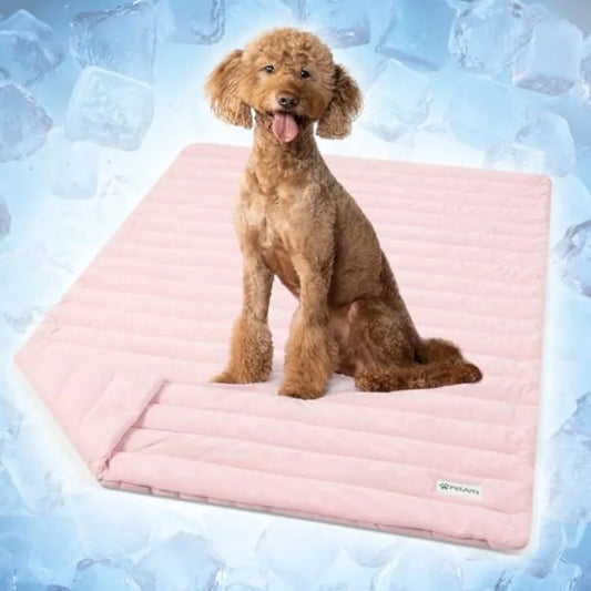 Dog Cooling Mat For Pets Self Cooling Reversible Cushioning Pad