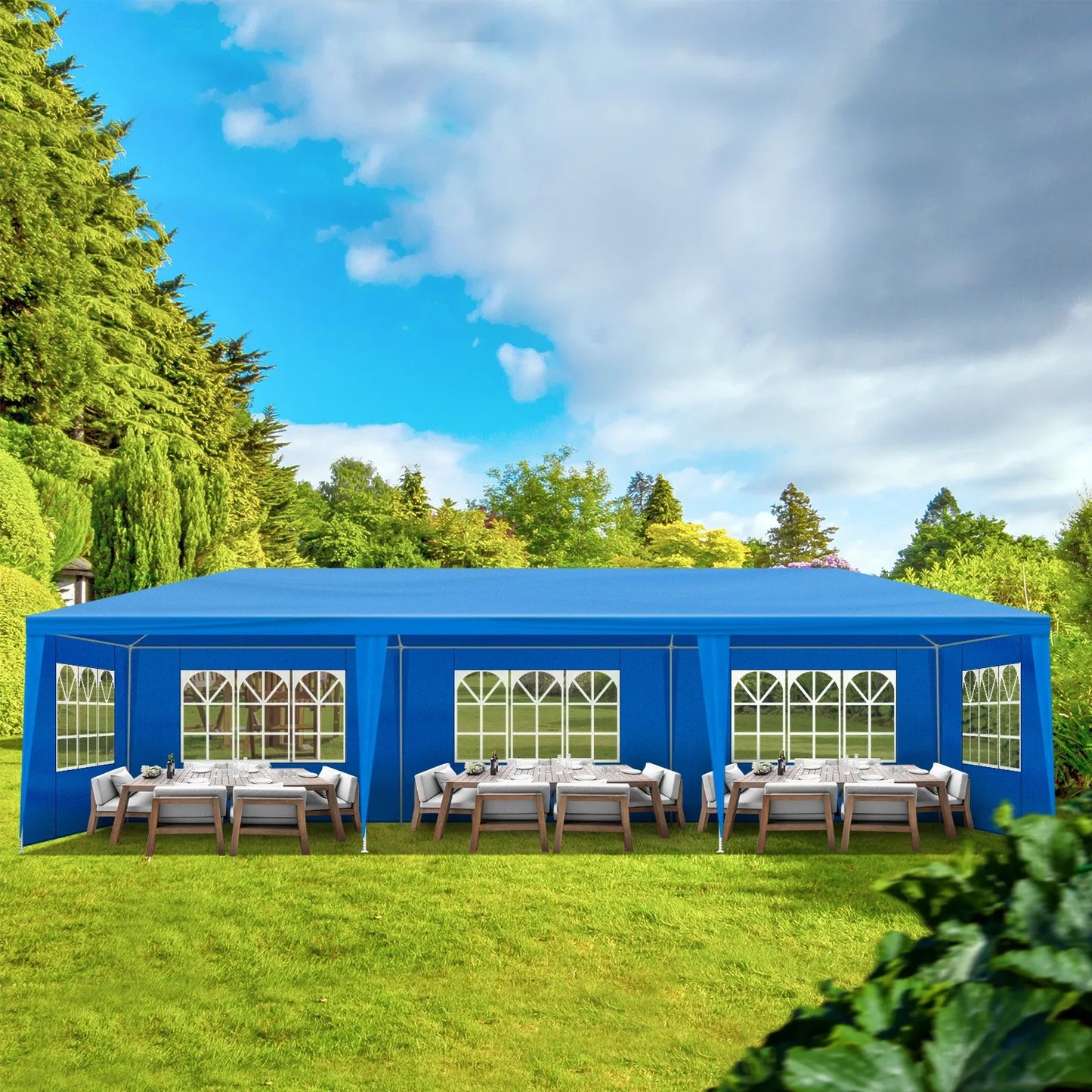 Patio Gazebo Waterproof Outdoor Canopy Tent With Eight Walls