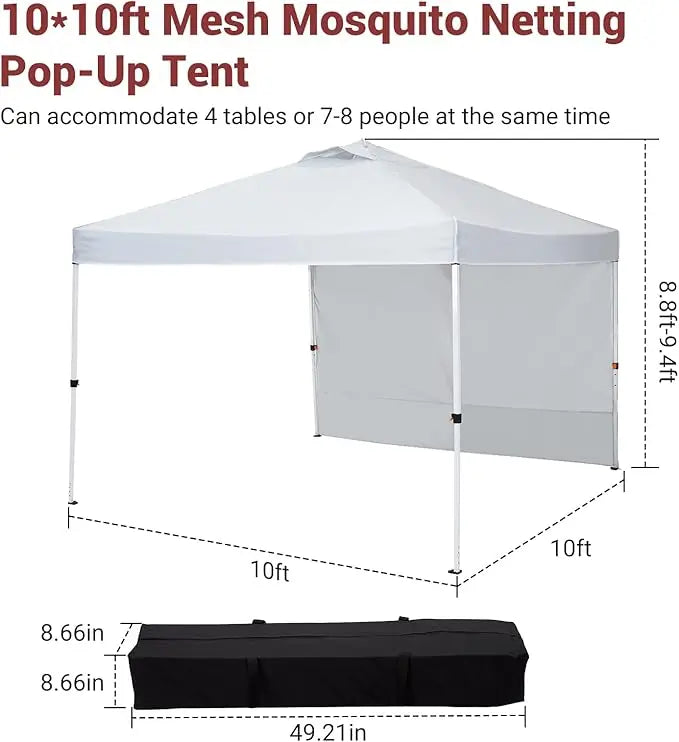 HiMISS Easy Pop Up Canopy Tent With Mesh Netting Waterproof