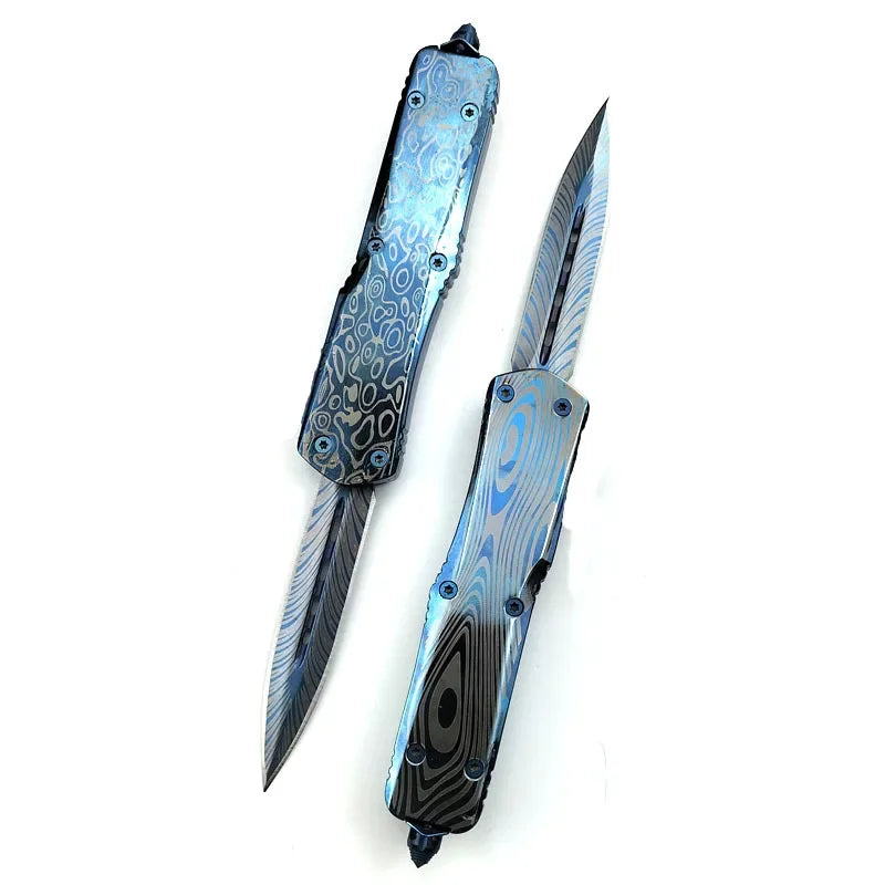High-quality all-steel handle outdoor knife, portable high-hardness tactical knife, wilderness survival self-defense knife