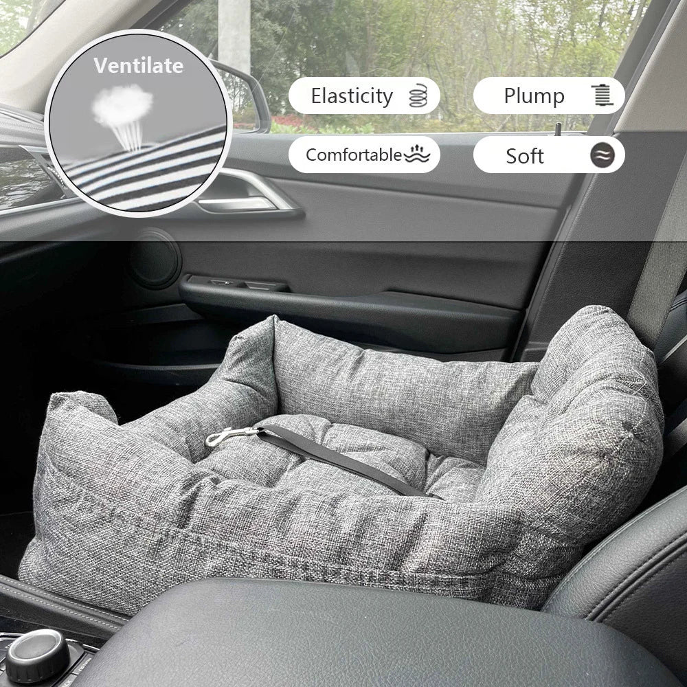 Pet Carrier Seat With Safety Strap For Dogs And Cats
