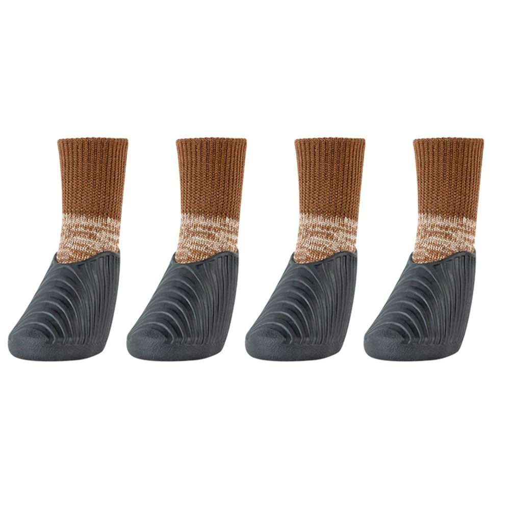 Outdoor Dog Boots Paw Protector Waterproof Shoes Set Of 4