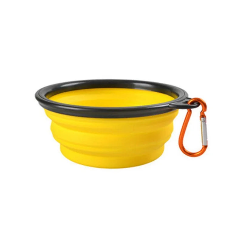 Durable TPR Collapsible Pet Food Bowl For Cats And Dogs