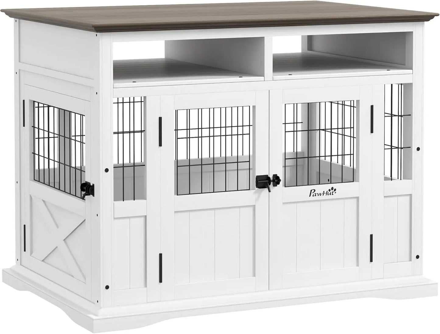 Aosom LLC Dog Crate Side Table With Storage