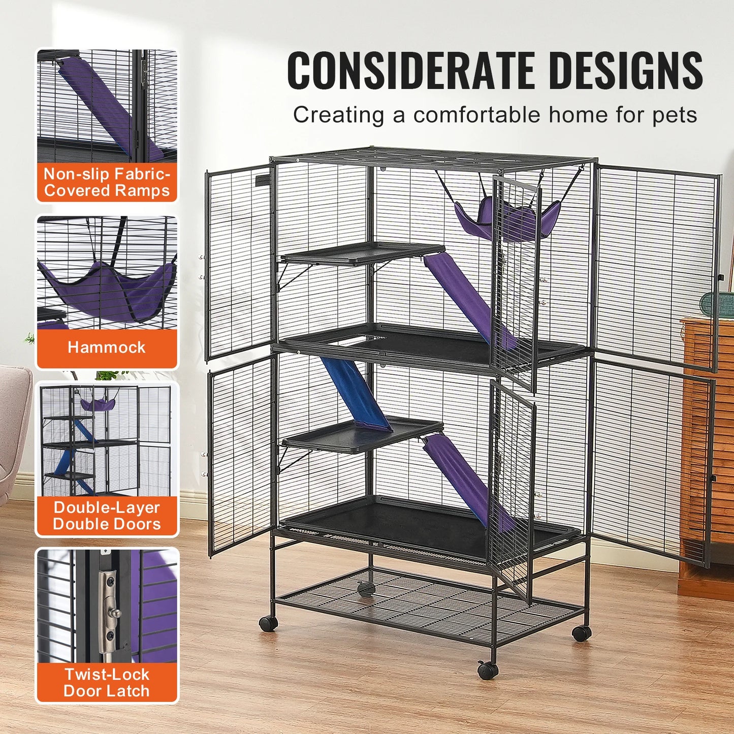 SucceBuy Four Tier Critter Nation Cage For Small Animals