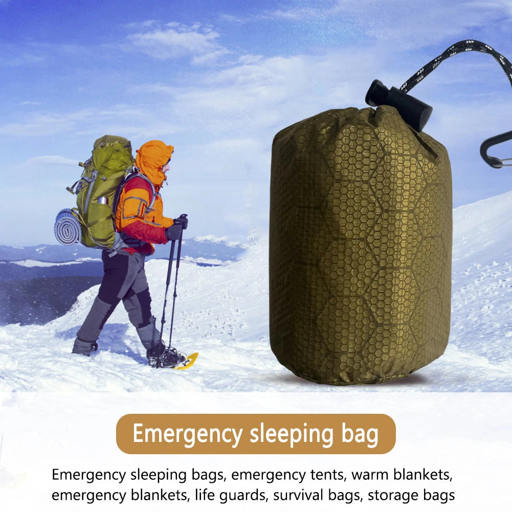 Emergency Sleeping Bag Portable Survival Blanket Bivy Sack For Camping
