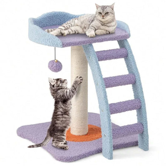 Cat Tree Tower Kitten Activity Center With Sisal Scratching Post