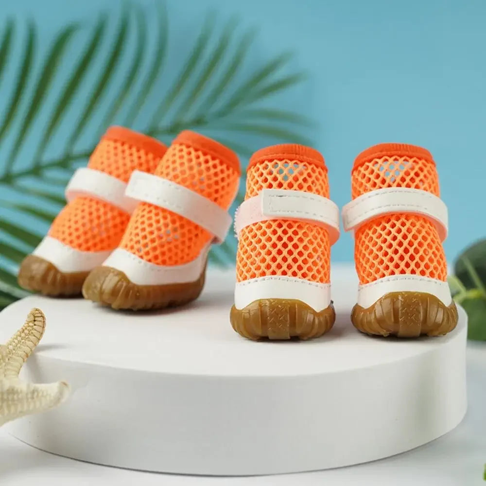 Breathable Net Dog Shoes Outdoor Anti Slip For Small Dogs