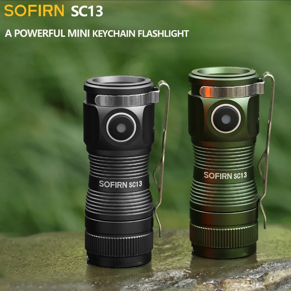 Sofirn SC13 Mini Tactical Flashlight With USB C Rechargeable Battery