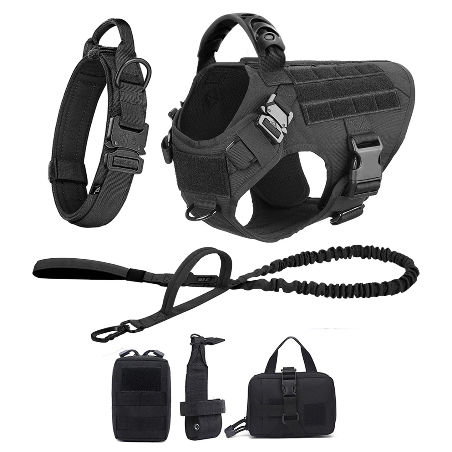 PETRAVELCN Nylon Dog Harness And Leash Set With Quick Release Vest