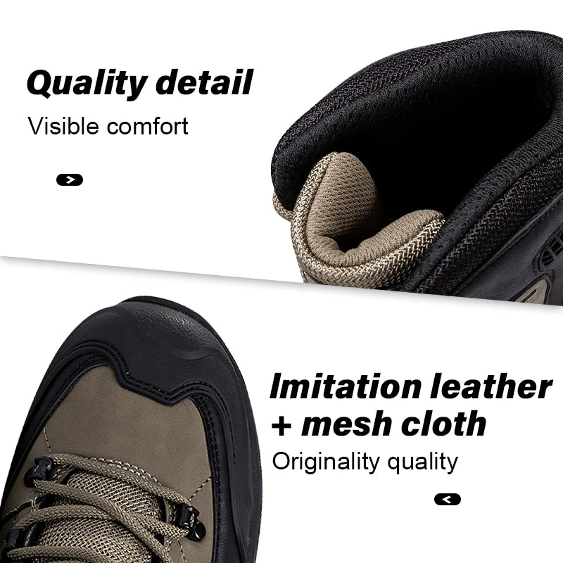 Louis Kadhr Mens Hiking Boots Waterproof Breathable Adventure Footwear