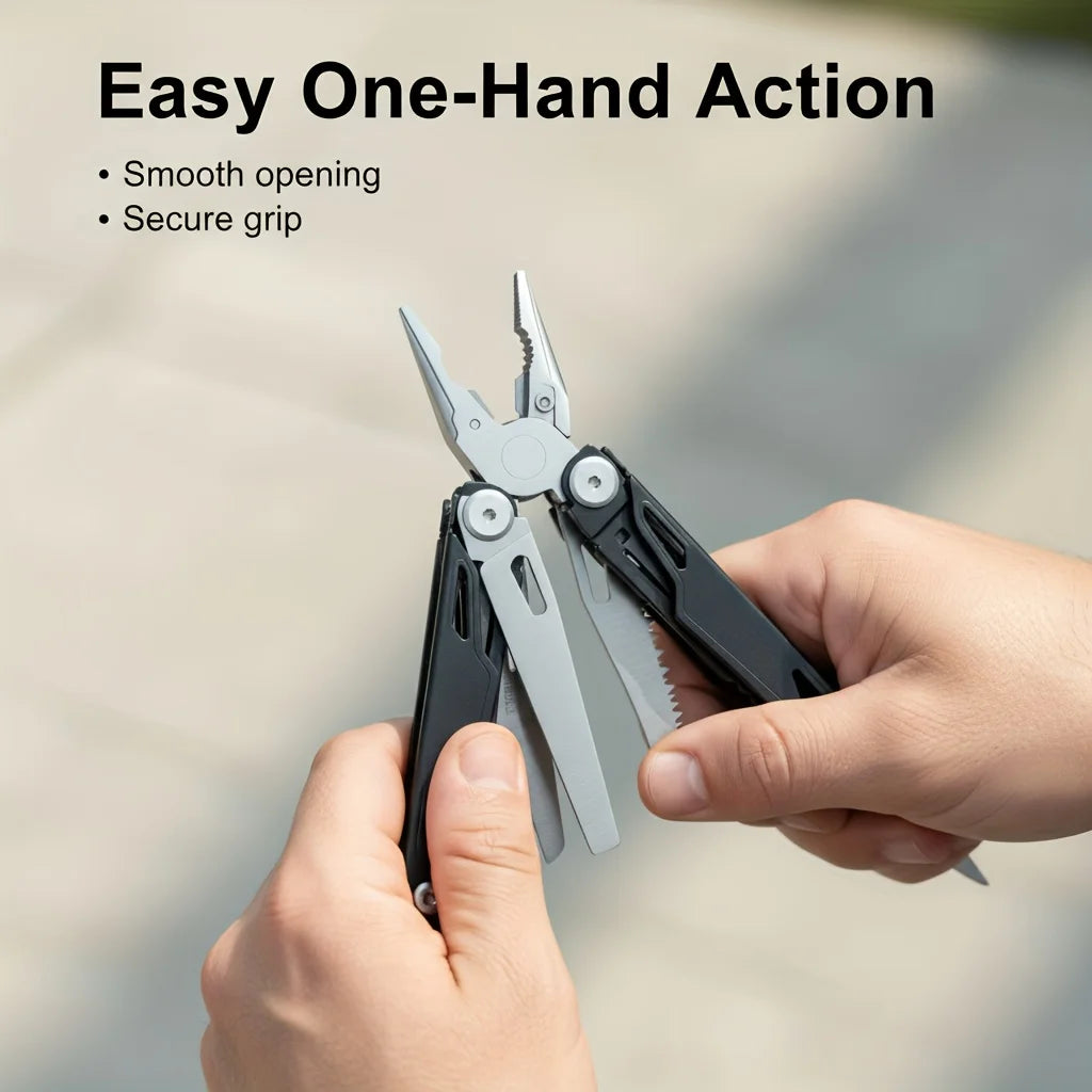 27 In 1 Multitool Pliers Stainless Steel Survival Tool Camping Fishing Hiking