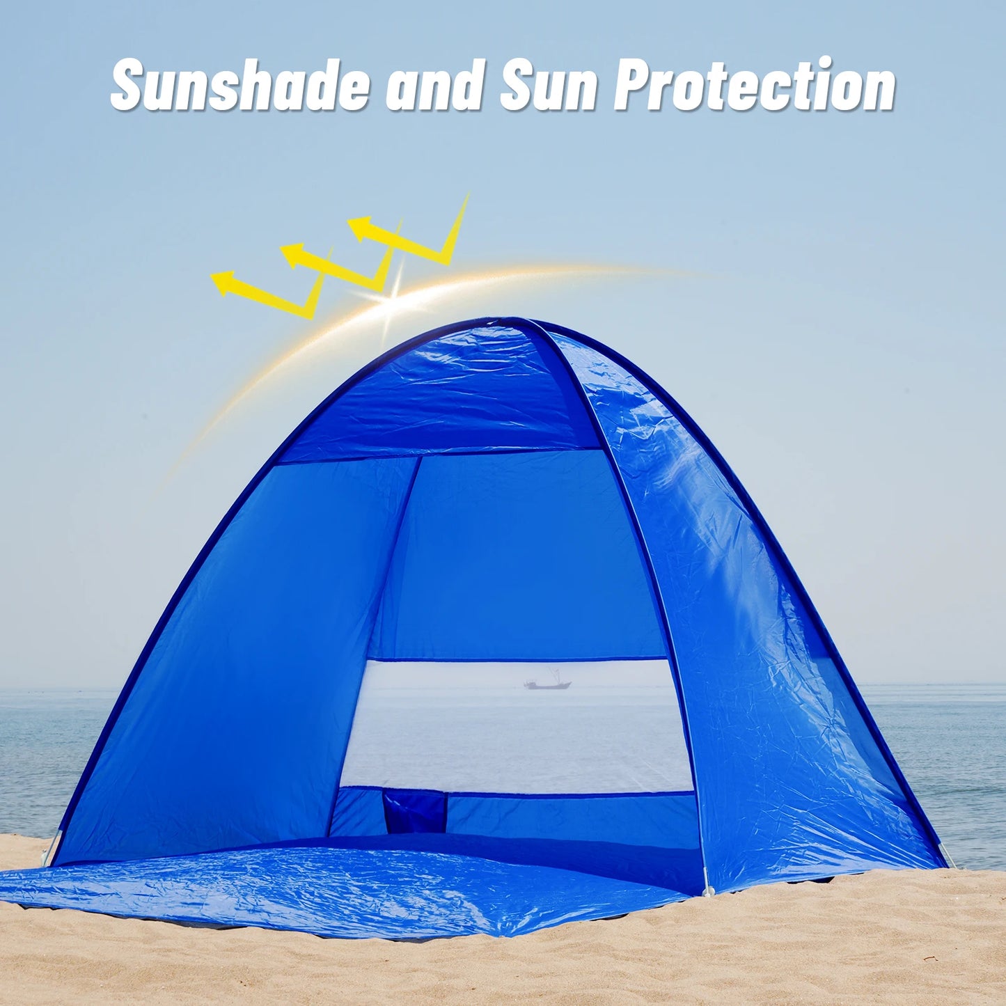Pakicetus Pop Up Beach Tent For Two With Carrying Bag