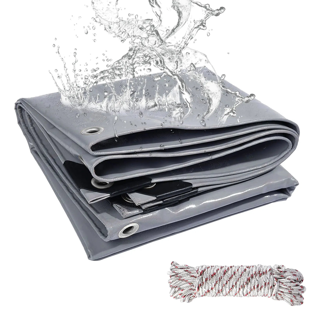 Heavy Waterproof PVC Tarpaulin With Reinforced Grommets