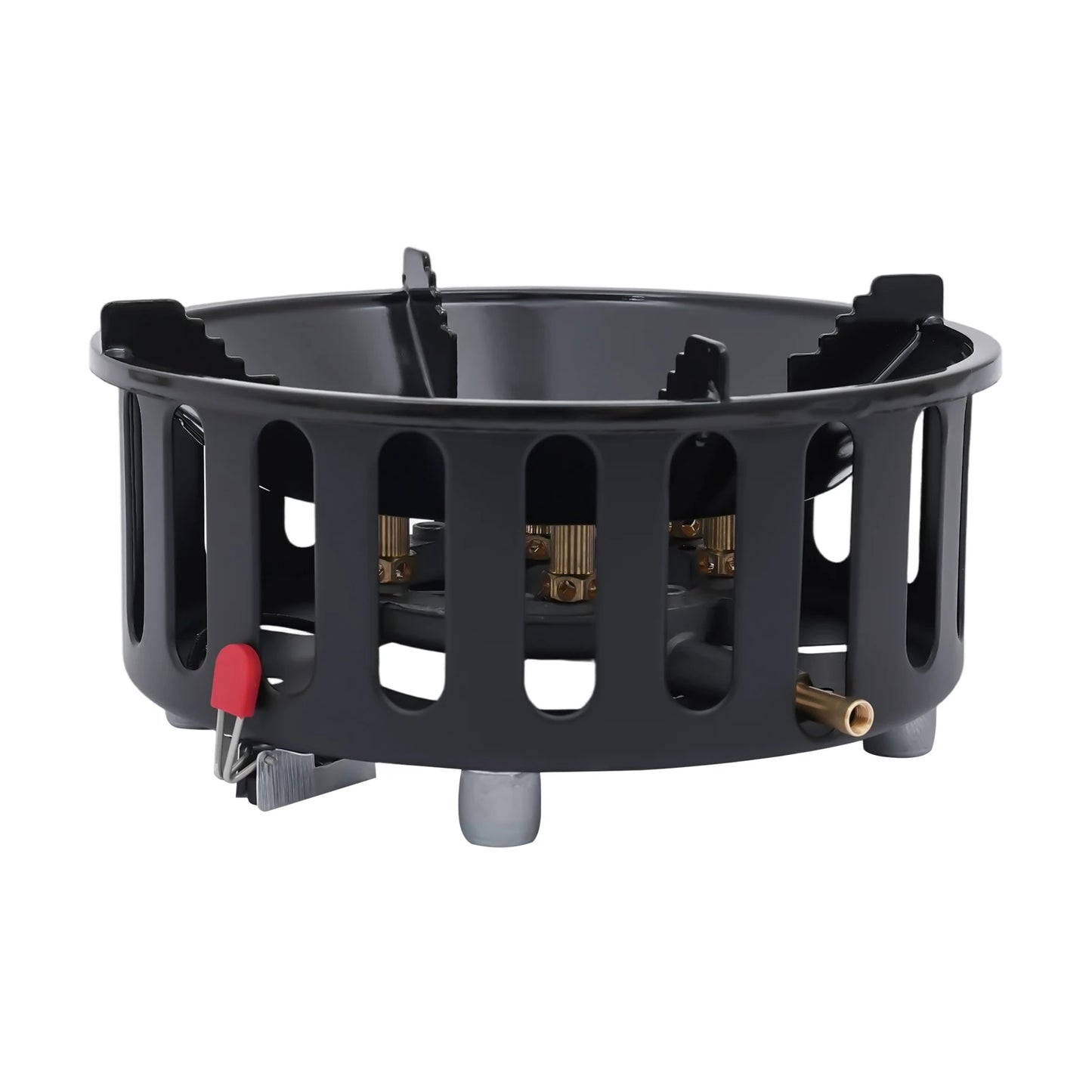 Portable One-Burner Camping Stove with Three Adapters and Ignition