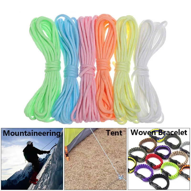 Luminous Nine-Strand Paracord Nylon Glow In The Dark
