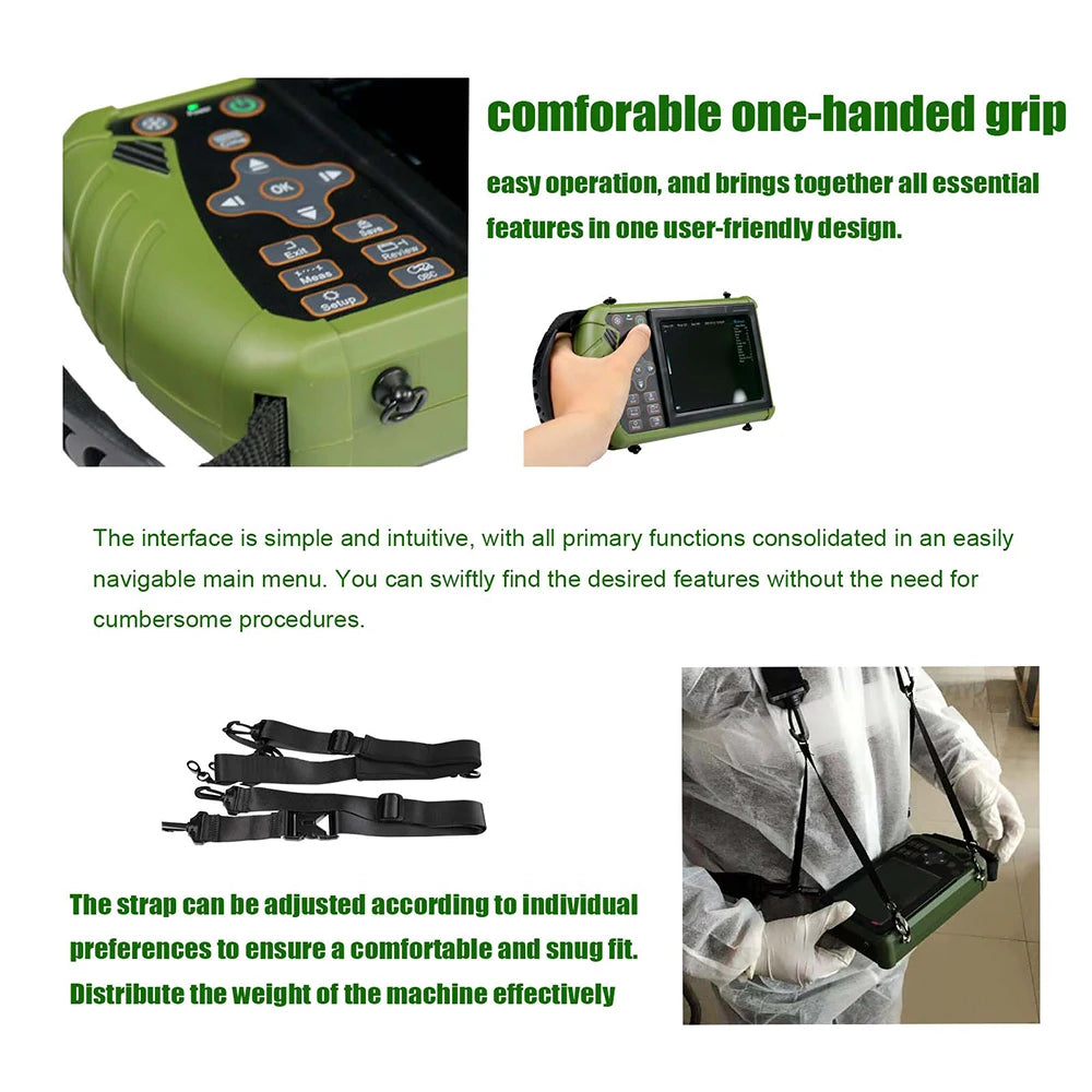 DAWEI Portable Veterinary Ultrasound Scanner For Pregnancy Testing
