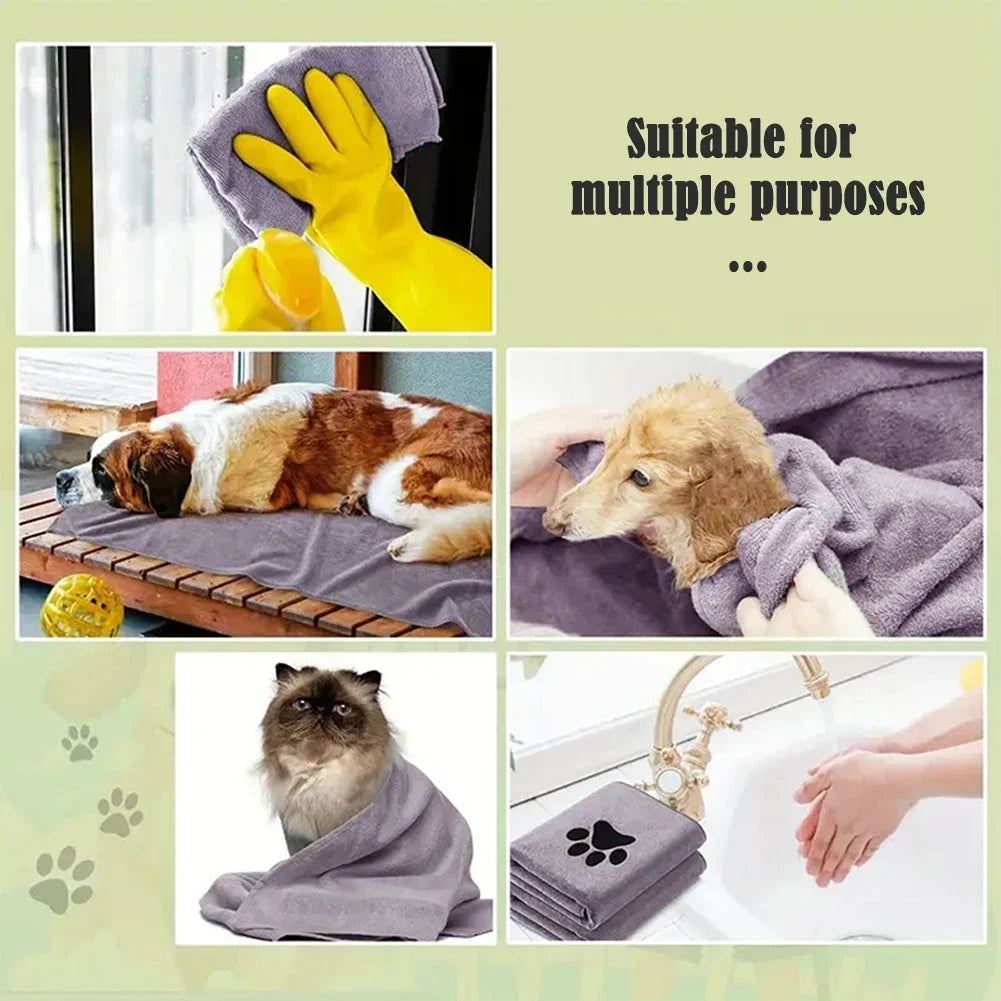 Pet Towel Ultra Absorbent Microfiber For Dogs And Cats