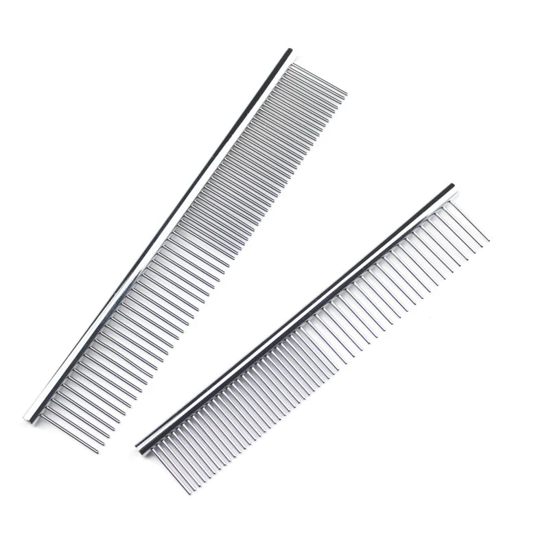 Stainless Steel Dog Comb For Long Thick Hair Grooming