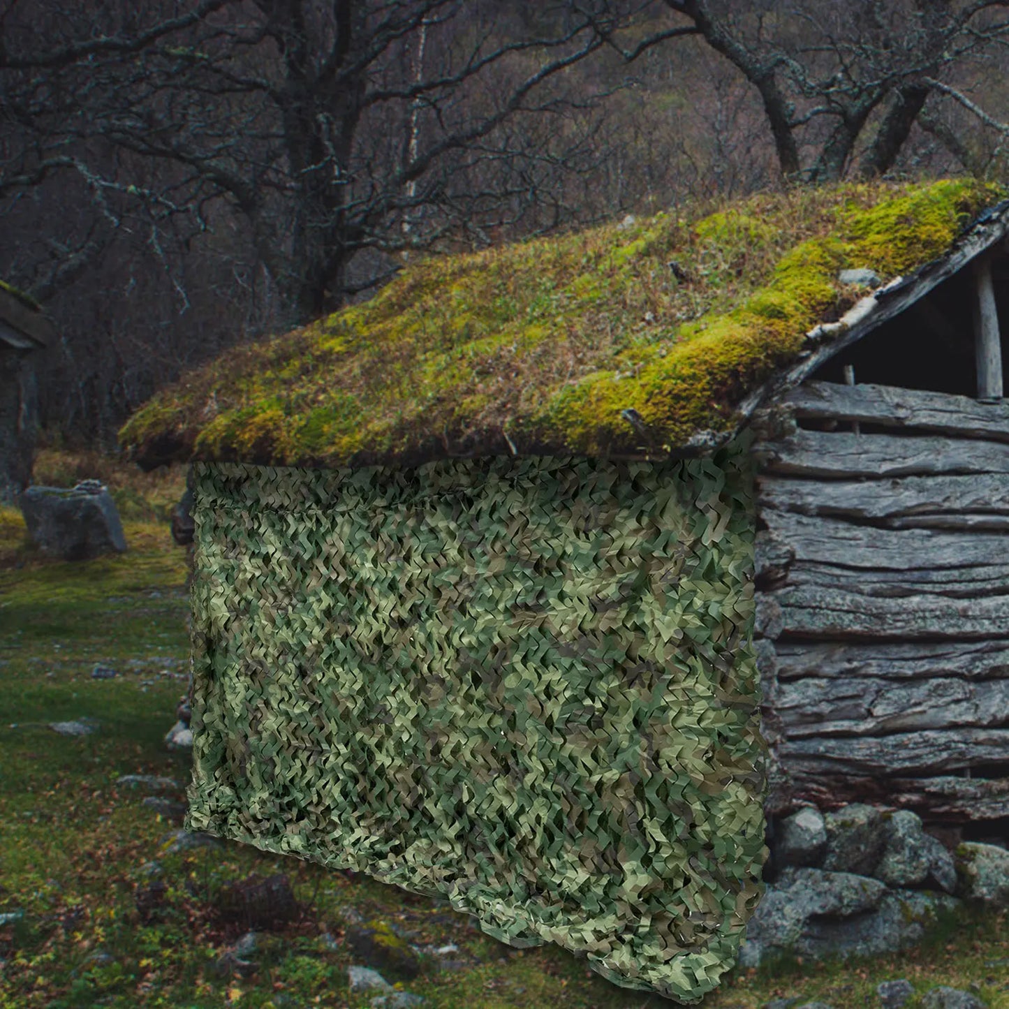 Bymaocar Camouflage Netting Sunshade for Camping and Hunting