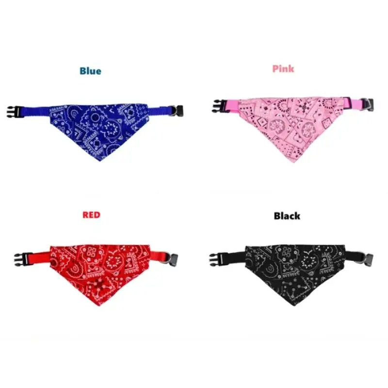 Cat Collar Lovely Adjustable Bandana Scarf For Pets