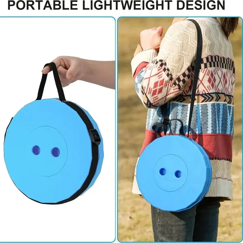 1/2Pcs Upgraded Foldable Stool, Thickened, Portable Foldable Stool, Retractable Stool, Suitable for Fishing, Hiking, Barbecue, Parties, Outdoor Activities, Gardening, Rainbow Stool, Camping Gear