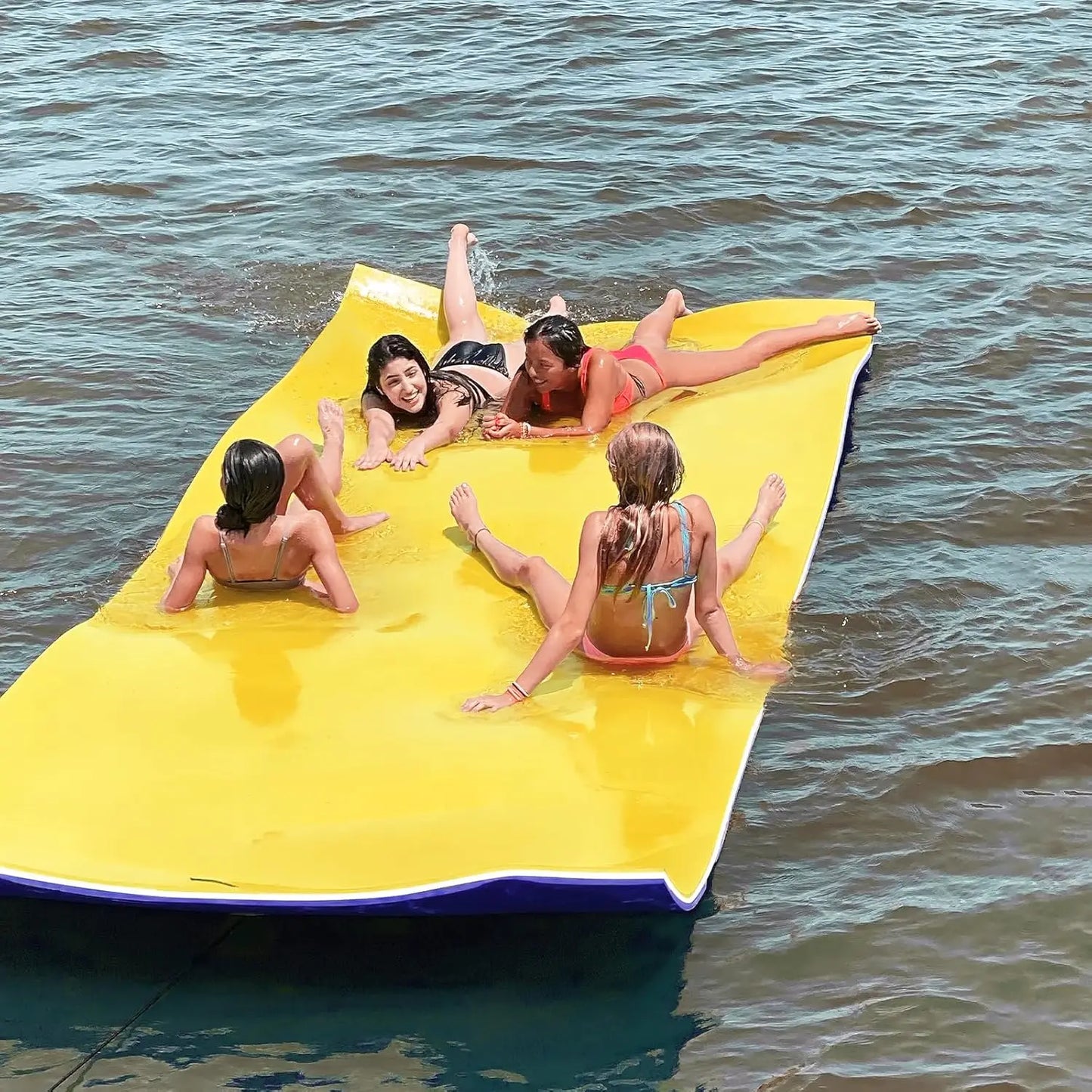Lily Pad Floating Mat, 3 Layers Foam Floating Water Mat for Lake & Pool, Float Pad Swim Mat Water Matt, Custom