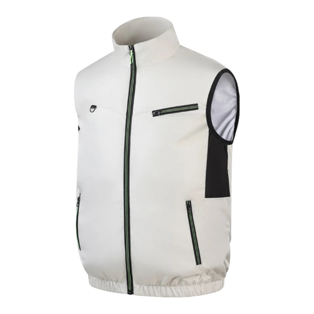Wearable Cooling Vest With Air Conditioner Fan For Summer Outdoor