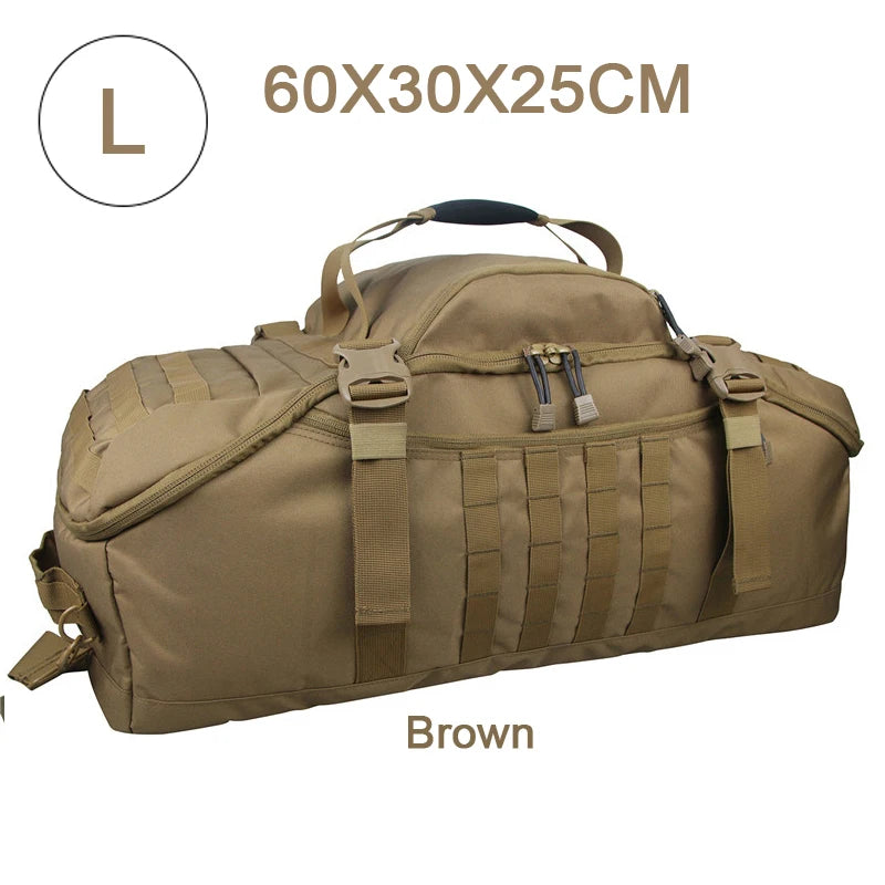 LQARMY 30L 45L 80L Outdoor Mountaineering Bag Molle Tactical Backpack Large Duffel Bag Hiking Camping Travel Bags