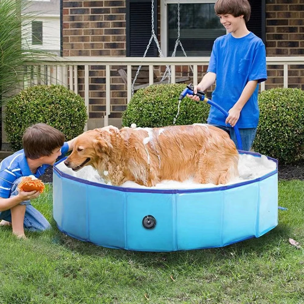 CWV Foldable Dog Swimming Pool And Portable Grooming Tub