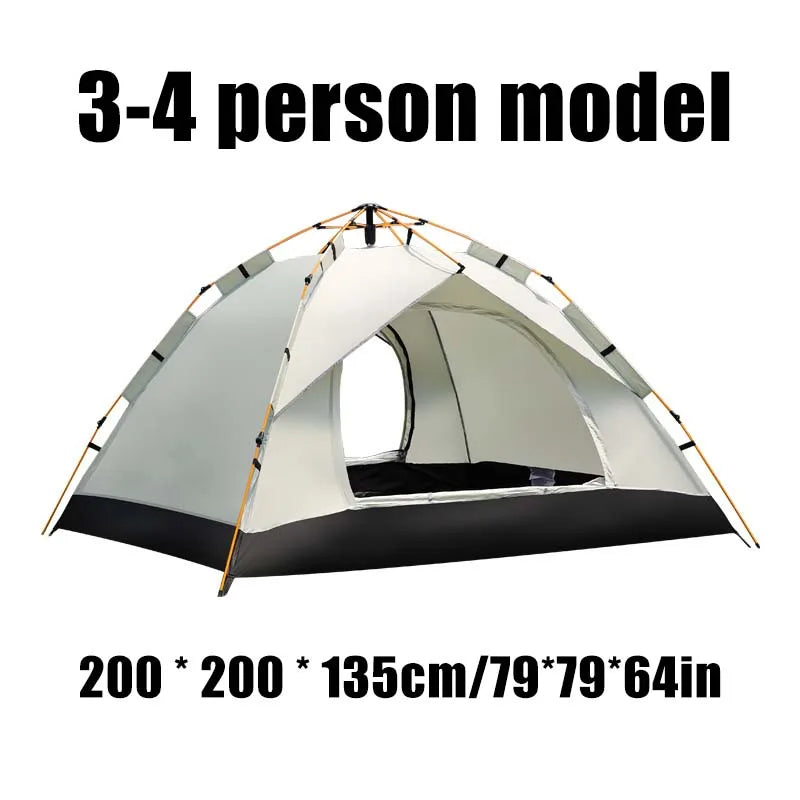 Pakicetus Quick Opening Camping Tent for 3 to 4 People
