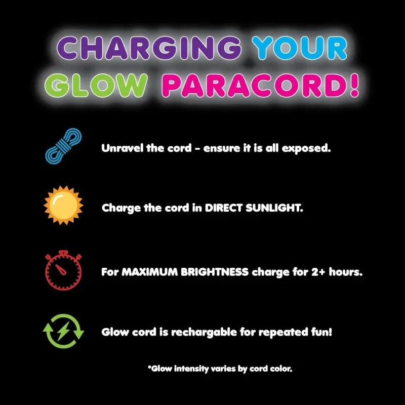 Luminous Nine-Strand Paracord Nylon Glow In The Dark