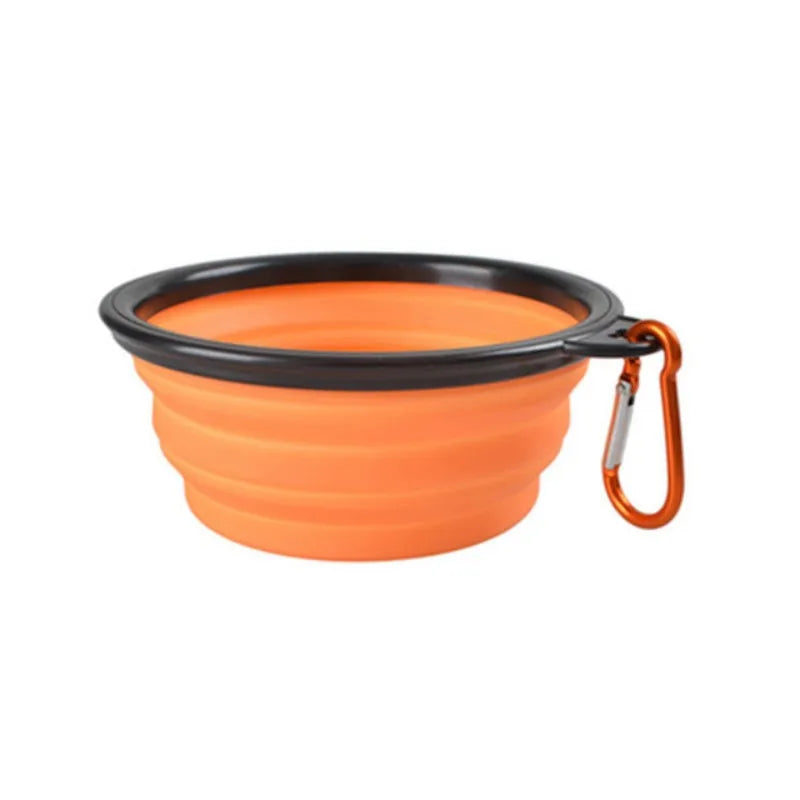 Durable TPR Collapsible Pet Food Bowl For Cats And Dogs