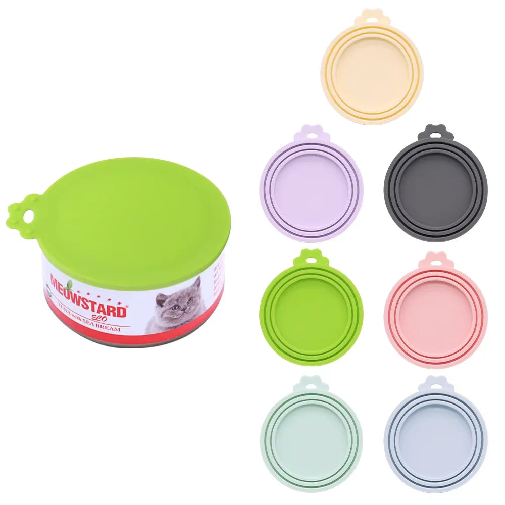 Reusable Silicone Pet Can Lid BPA Free Keeps Food Fresh
