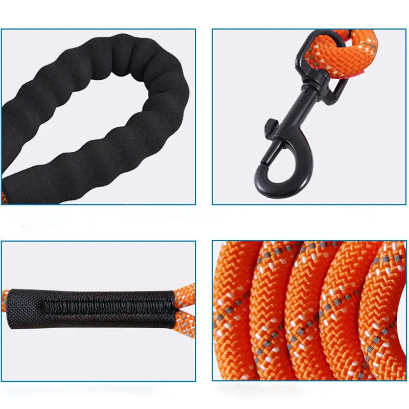 Reflective Nylon Dog Leash For Walking And Training