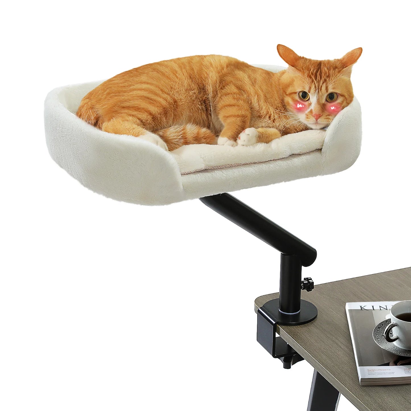 PAWZ Road Cat Desk Bed With 360 Degree Rotatable Stand For Indoor Cats