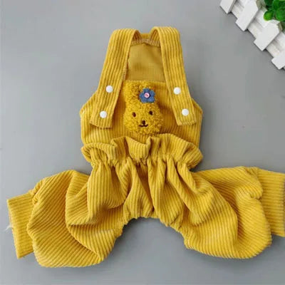 Durable Polyester Dog Jumpsuit Overalls With Straps